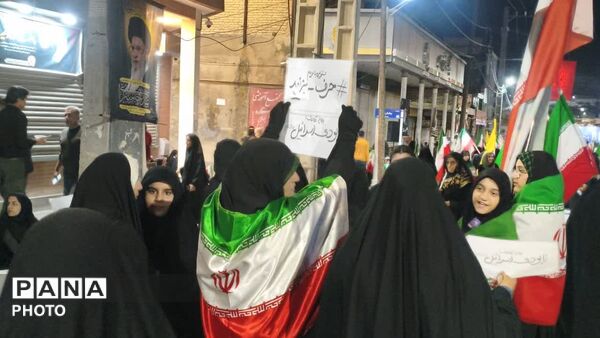 راهپیمایی در شهرستان گچساران 
