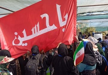 روز اول پیاده‌روی کاروان نورالرضا به سمت حرم مطهر رضوی