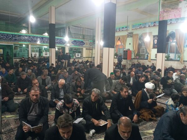 مراسم سوگواری برای خادم الرضا شهید آیت‌الله سید ابراهیم رئیسی در چناران 