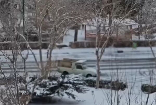 بارش برف در استان البرز 