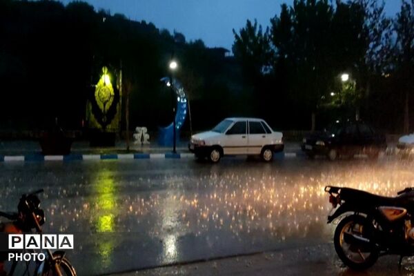 حال و هوای شهر بار بعد از بارش زیبای باران 
