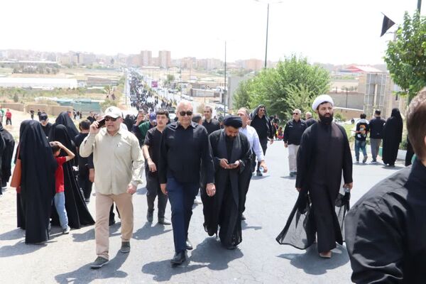 مراسم پیاده‌روی جاماندگان اربعین در محمدشهر کرج