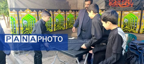 برپایی موکب دهه فاطمیه در اداره‌کل آموزش و پرورش استان فارس