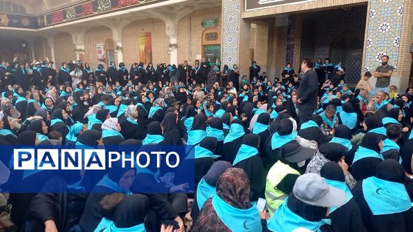 حضور کاروان زائر اولی‌های قم در کربلا