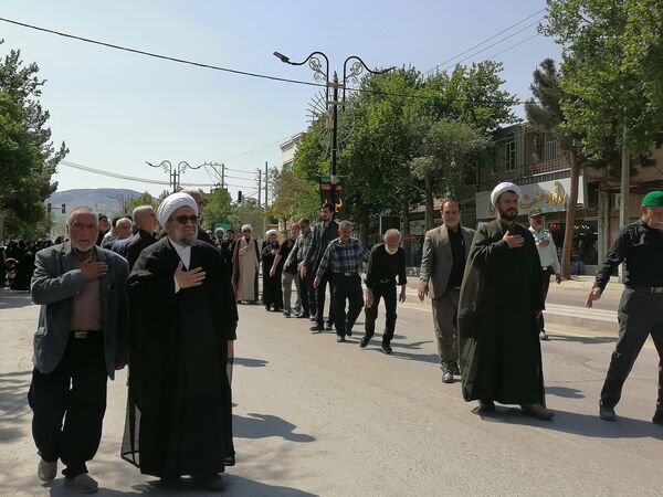 دسته‌روی هیات مذهبی سملقان در سالروز شهادت امام جعفر صادق(ع)