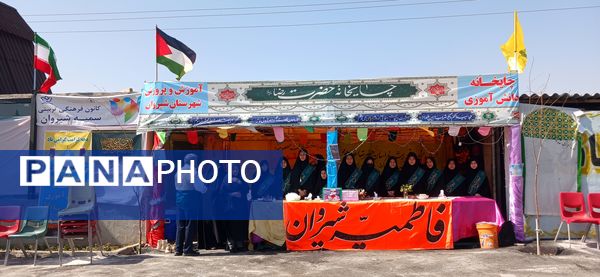 همکاری خادمیاران مدرسه فاطمیه با چایخانه دانش‌آموزی حضرت رضا (ع) در شیروان