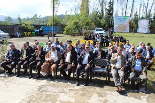 آیین کلنگ زنی طرح اولیا در روستای لدار بندپی شرقی