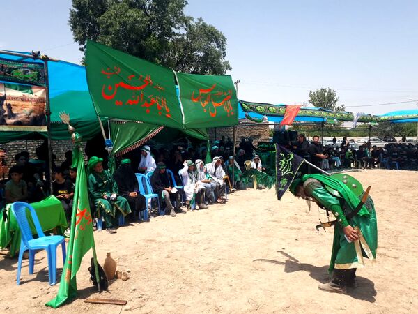 آیین شبیه خوانی عاشورا در روستای مهمانک