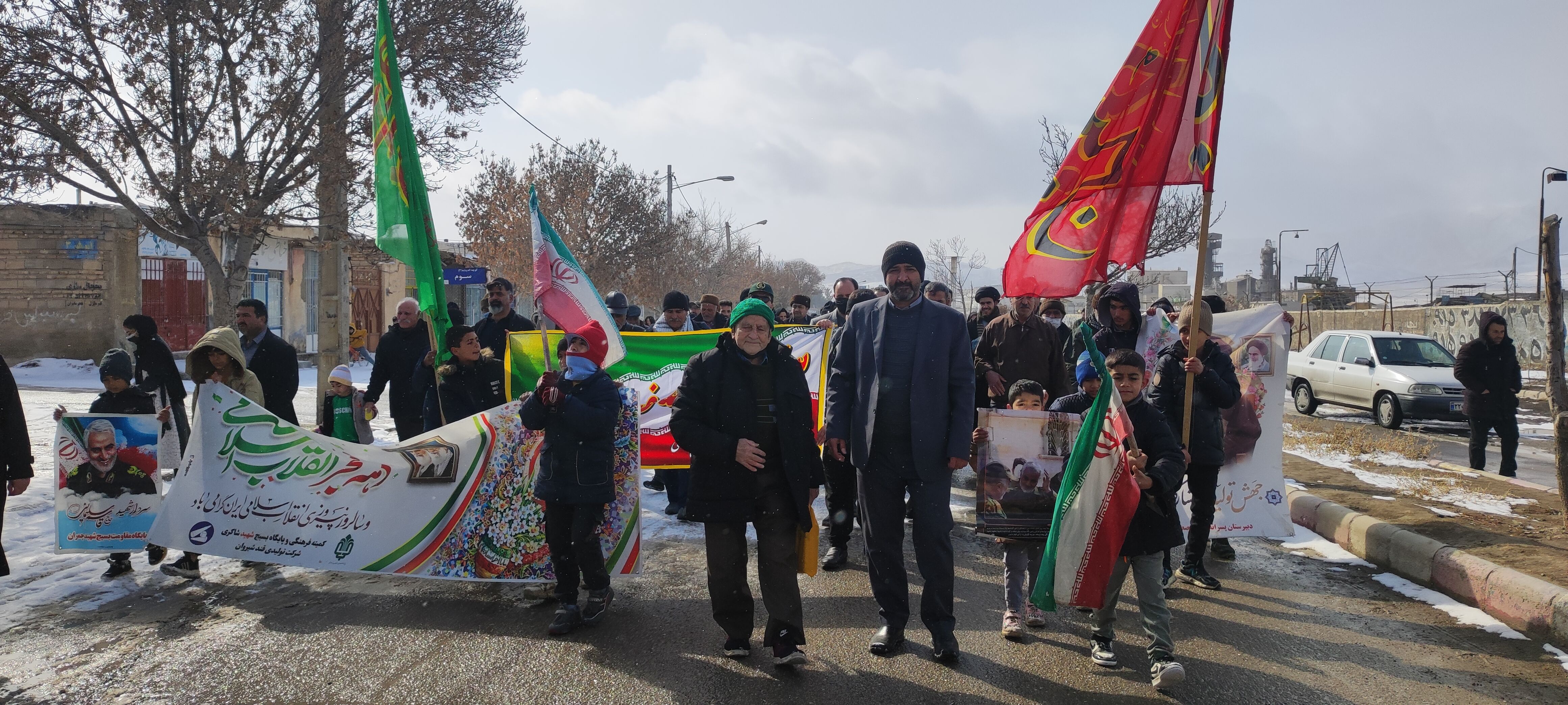 راهپیمایی ۲۲بهمن در روستای اسلام آباد شیروان