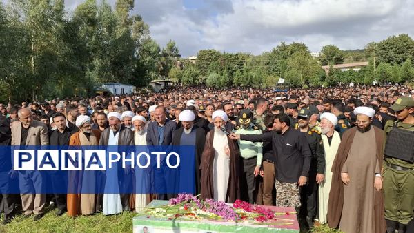 تشییع پیکر شهید مدافع امنیت در میاندورود 