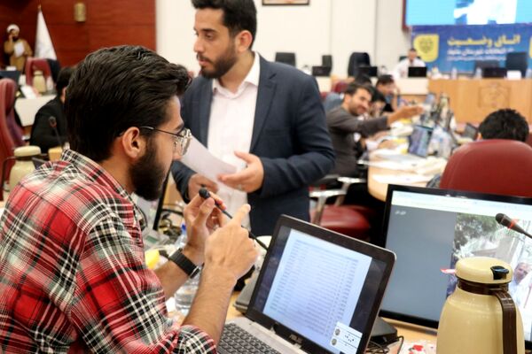 اتاق کنترل وضعیت ستاد انتخابات شهر مشهد در دور دوم انتخابات ریاست جمهوری 