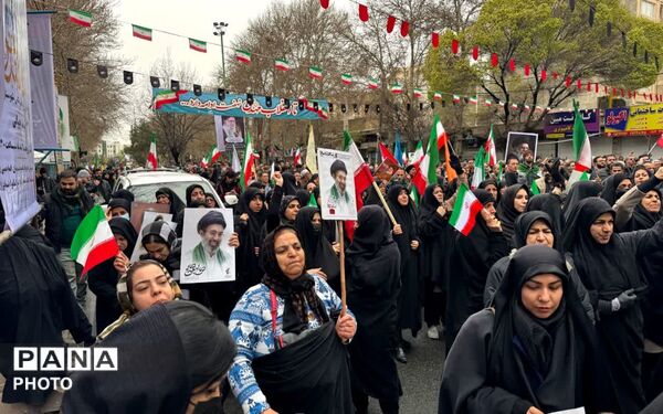 راهپیمایی پرشور مردم ولایتمدار شهرستان شهریار در روز جهانی قدس