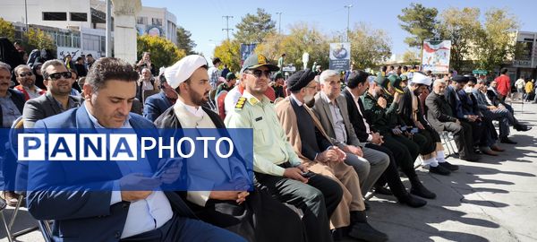 راهپیمایی ۱۳ آبان در شهرستان آباده 