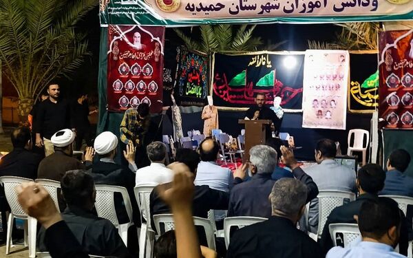 حضور معاون وزیر آموزش‌وپرورش در موکب  اربعینی انصار الحسین فرهنگیان و دانش آموزان حمیدیه