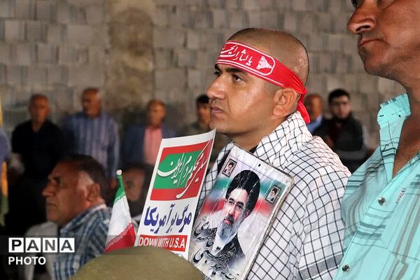 شامگاهی دیگر از حضور گرم مردمان باشتی در تجمعات