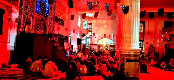 برگزاری مراسم اعتکاف پدر پسری در مسجد جامع آشخانه