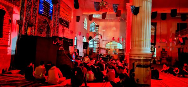 برگزاری مراسم اعتکاف پدر پسری در مسجد جامع آشخانه