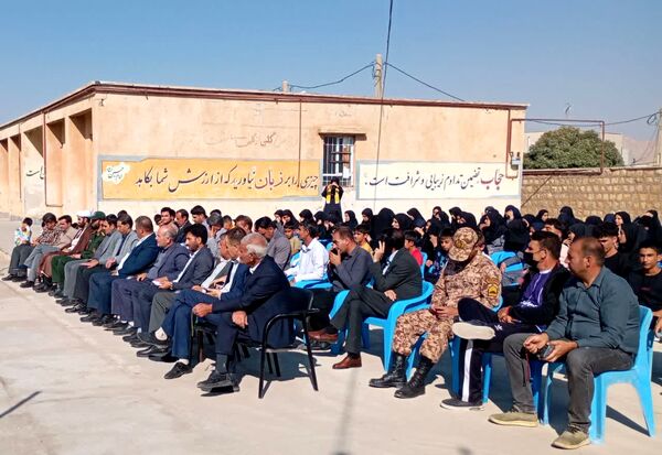 افتتاح زمین چمن مصنوعی طرح سلیمانی در مدرسه شهدای حیدرخانی ۲ کوهنانی