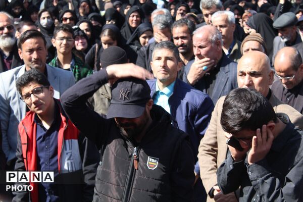 اجتماع خونخواهی رهبر شهید در نیشابور