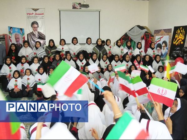 مراسم یادمان شهدای شهرستان خلیل‌آباد در مدارس