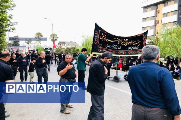عزاداری مردم متدین املش در سومین روز شهادت امام حسین