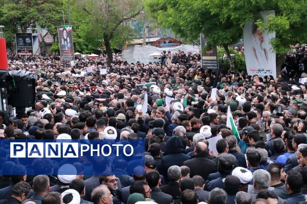 مراسم تشییع شهدای خدمت در تبریز 