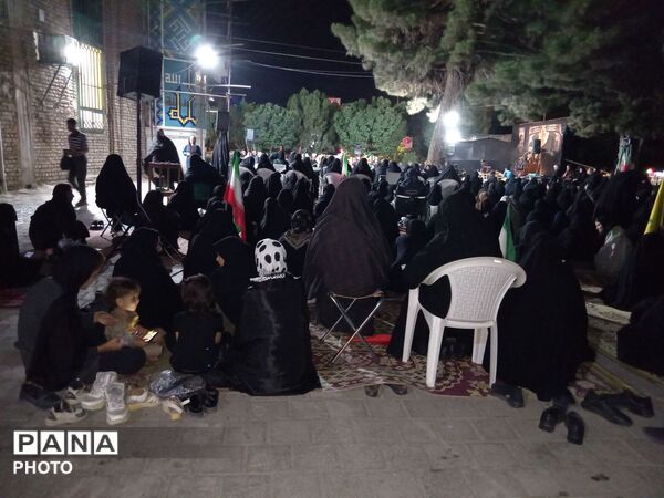 مراسم عزاداری شب هشتم ماه محرم الحرام