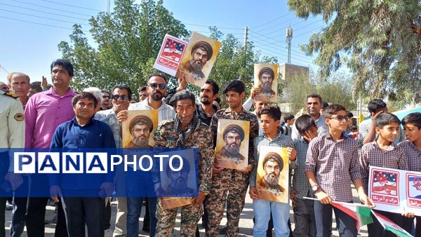 تجمع مردم قلعه‌گنج در حمایت از مردم غزه و محکومیت رژیم صهیونیستی 