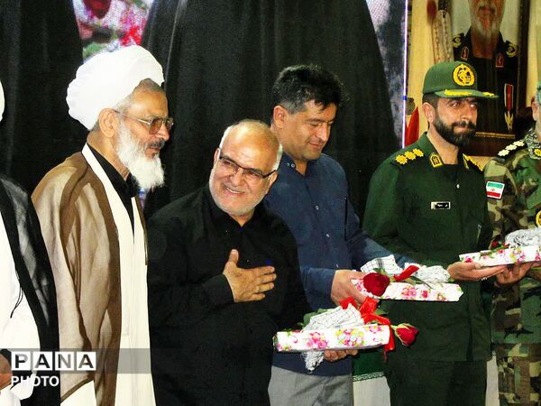 مراسم گرامیداشت آقای شهید ایران و یادبود شهدای شهرستان فلاورجان در اردوگاه شهید بهشتی اصفهان