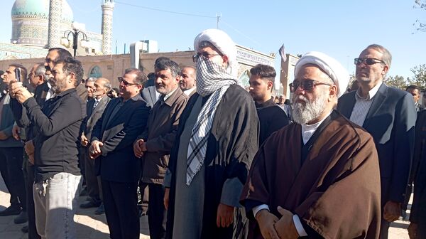 مراسم تشییع پیکر شهید گمنام  در شهرستان کاشمر 