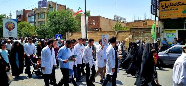 خروش مردم انقلابی قم در اعلام انزجار از جنایات رژیم صهیونیستی 