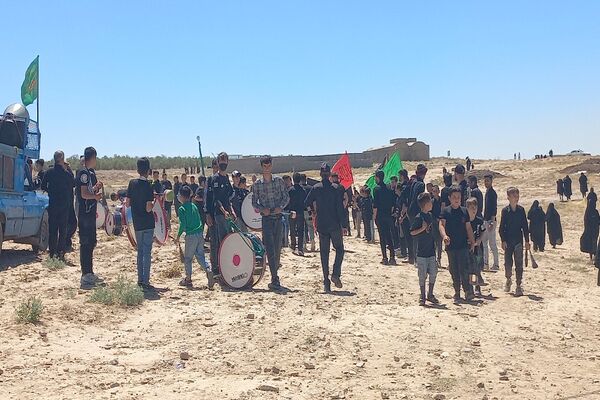 مراسم گرامیداشت تاسوعای حسینی در روستای گزکوه 