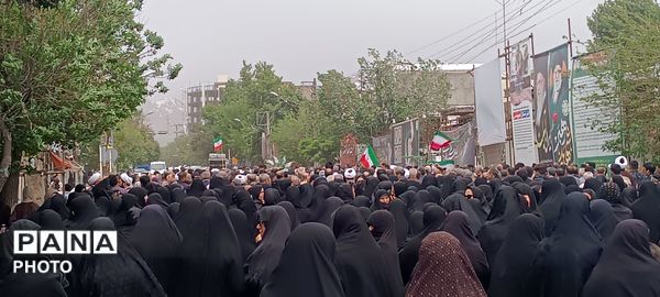 تشییع پیکر جانباز شهید «حاج سیامک حسین پناه اقدم» در مرند 