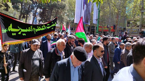 راهپیمایی مردم و مسئولان شهریار به دفاع از مردم غزه در روز قدس 