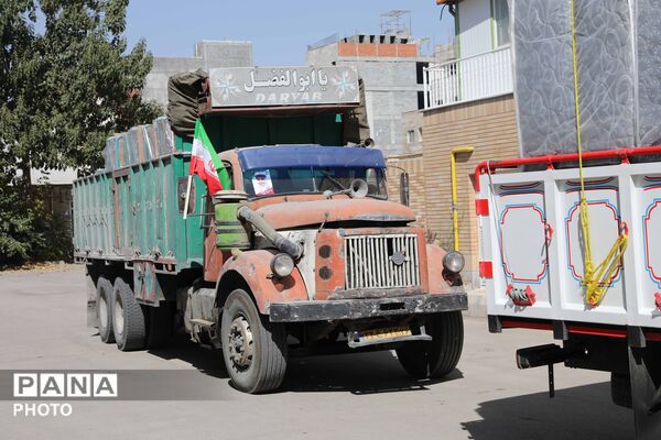 کاروان تجهیزات آموزشی و کارگاهی نوسازی مدارس خراسان شمالی 
