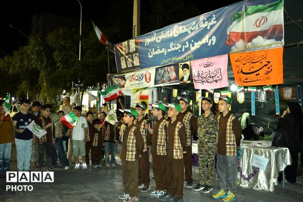 حضور فعال دانش‌آموزان دبستان شهید فهمیده در موکب شهدای دانش‌آموز ورامین