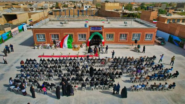  افتتاحیه مدرسه ۶ کلاسه نسیم دانایی روستای فدافن