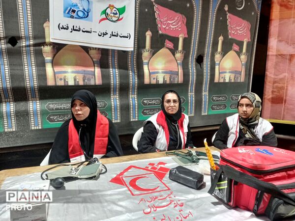 اوج خدمت جمعیت هلال احمر در مراسم وداع و تشییع رهبر انقلاب در ۴۵ متری گلشهر کرج