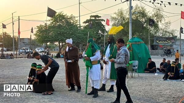 برگزاری آیین سوگواری تاسوعای حسینی در مسجد ابوالفضل شهر شمیل