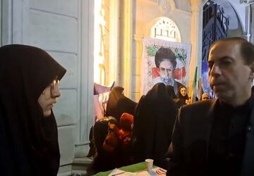 مراسم اربعین شهدای میناب در شهر کهک