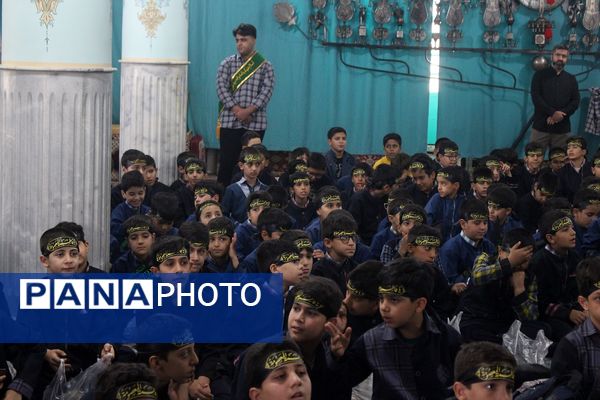 عزاداری دانش‌آموزان قم در آستان مقدس امامزاده سیدعلی(ع)