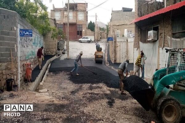 آسفالت کوچه‌های فرعی خیابان‌های شهر بار