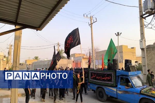 تشییع نمادین پیکر امام حسین(ع) در گمبوعه بزرگ