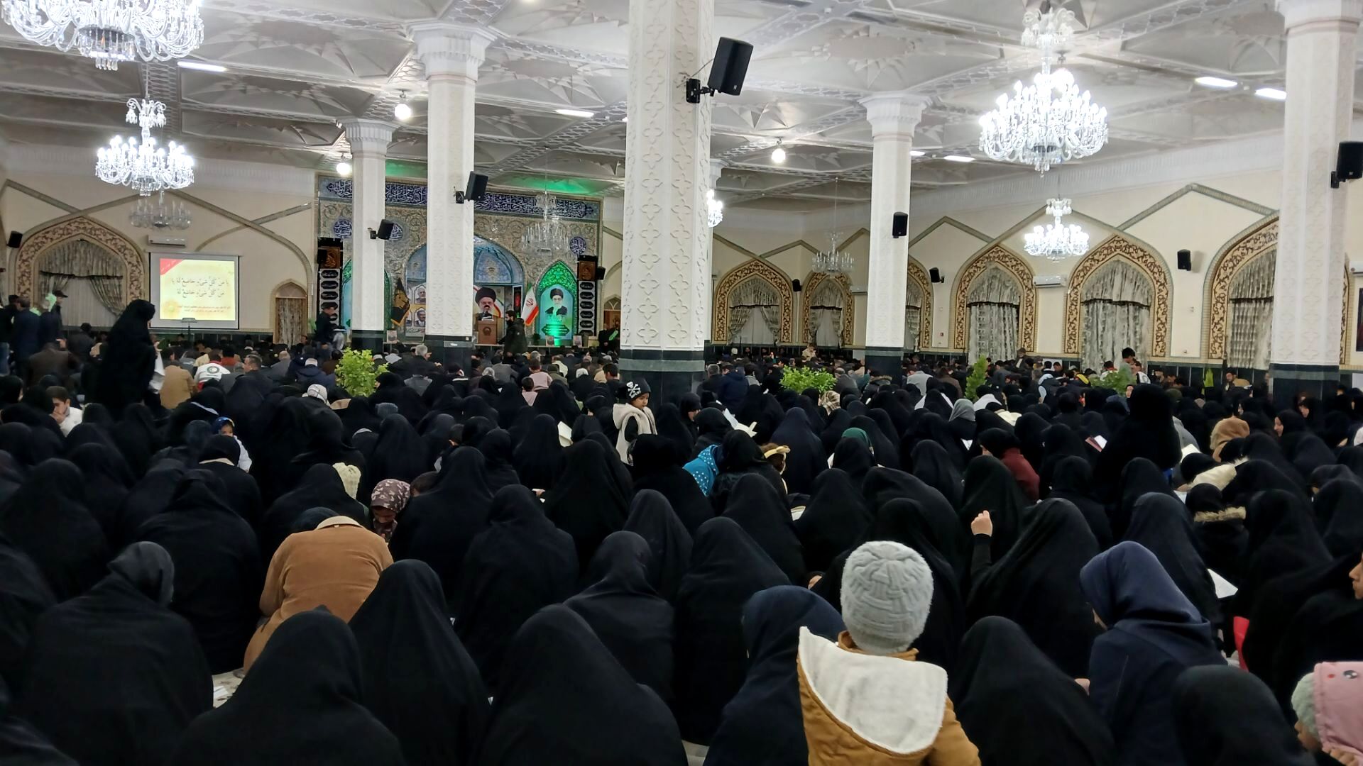مراسم عزاداری شب قدر در زیارتگاه شهید مدرس