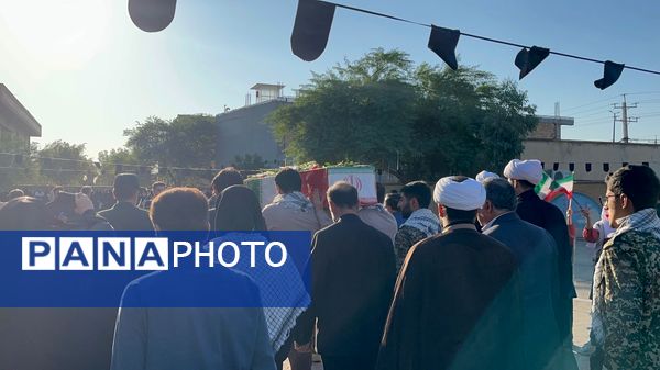 مراسم استقبال و تشییع پیکر پاک شهید گمنام در شهرستان دهلران 