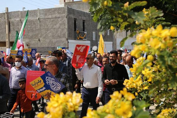 راهپیمایی روز قدس در تنگستان