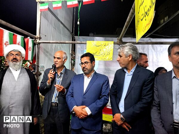 افتتاح موکب های دانش آموزی در حاشیه اجتماعات مردمی در شهرستان کاشمر