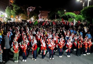 دانش آموزان شهرستان ساوجبلاغ یکبار دیگر حماسه‌ساز شدند 