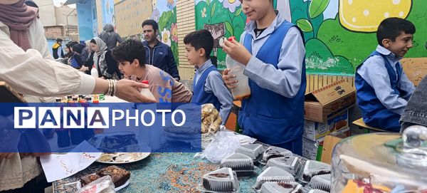 برپایی بازارچه در  دبستان امام جعفر صادق (ع) آشخانه