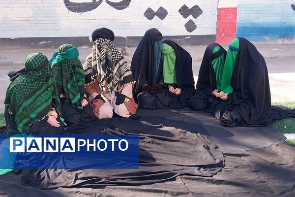 مراسم سوگواری شهادت حضرت فاطمه(س) در مدارس ناحیه 2 بهارستان